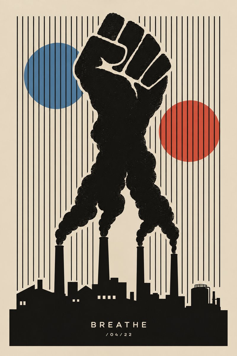 Minimalist protest poster design