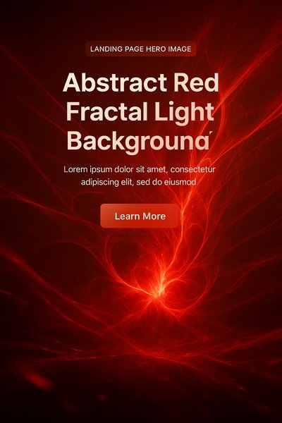 Abstract Red Fractal Light Background for Landing Pages