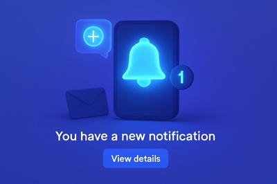 Fluorescent Notification Glow with Vibrant Colors