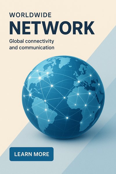 Modern Network Connection Illustration for Global Connectivity