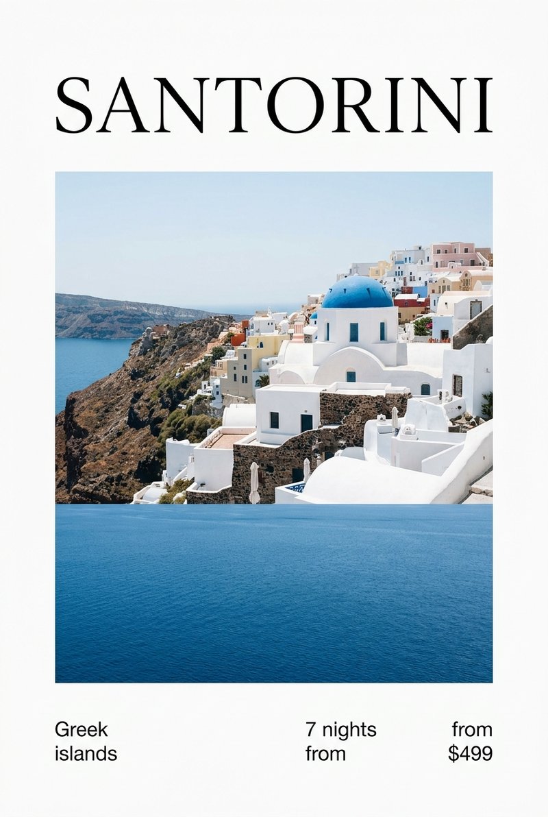 sunset view over Santorini