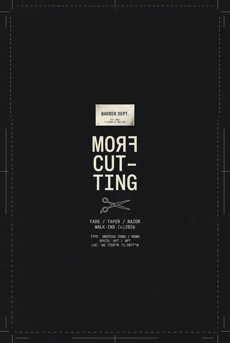 modern barber haircut