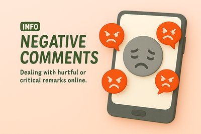 Informative Graphic on Handling Negative Comments Online