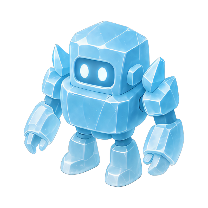translucent ice robot design