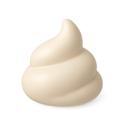 Realistic Cream Swirl Illustration for Culinary Use
