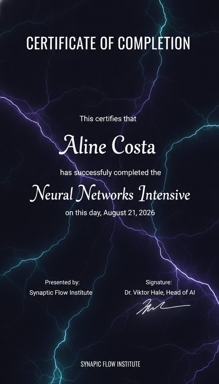Certificate of Completion Design