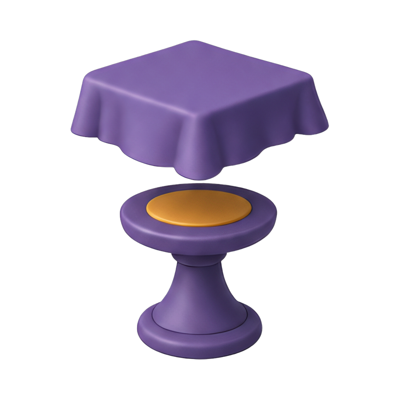 Floating levitation table design
