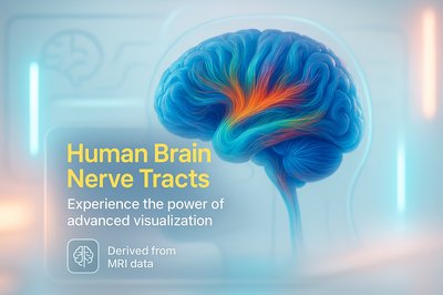 Advanced Visualization of Human Brain Nerve Tracts in 3D