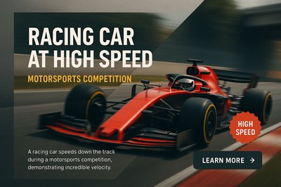 Dynamic Motorsports Competition Featuring High-Speed Racing Car