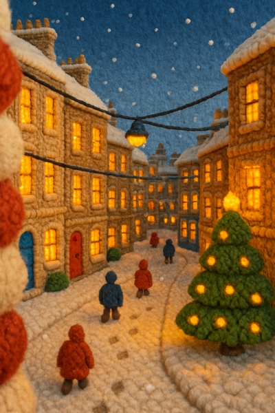 Woolen Street Scene in Edinburgh's New Town