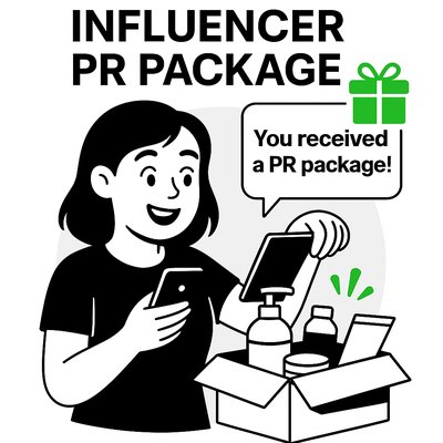 Illustration of Influencer Opening PR Package