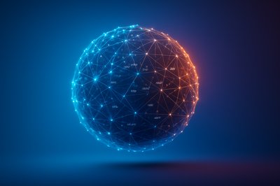 Abstract Digital Data Background for Technology and Science