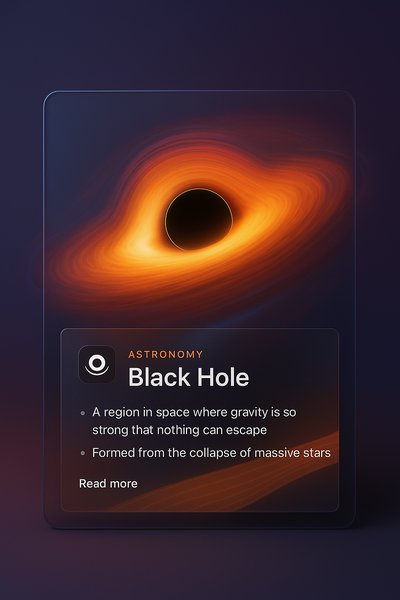 Stunning Black Hole Illustration for Web Design