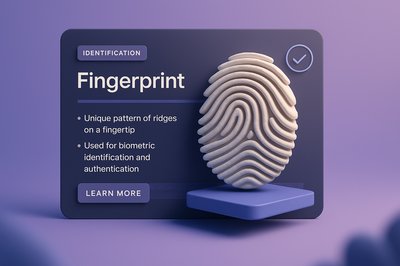 3D Fingerprint Design for Biometric Identification