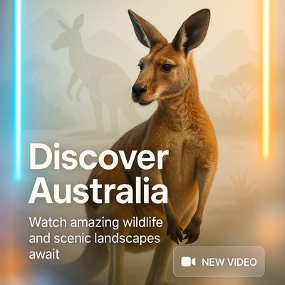 Promotional Video Thumbnail Featuring Australian Wildlife