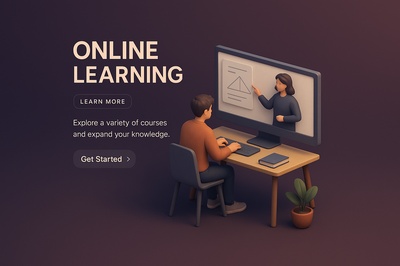 Engaging Online Learning Scene in 3D Style