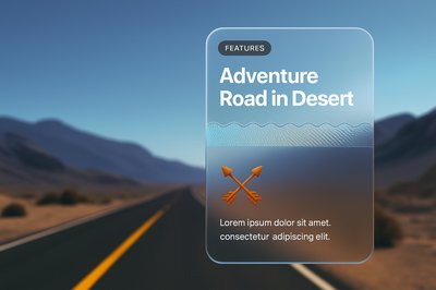 Adventure Road in Desert - Scenic Travel Feature