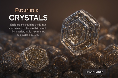 Futuristic Crystals: A Hyperrealistic 3D Exploration