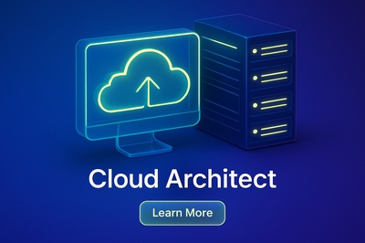 Modern Cloud Architect Design with Neon Accents
