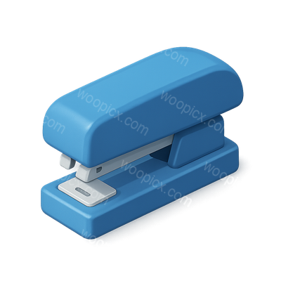 Stylish 3D Stapler Icon with Isometric Perspective