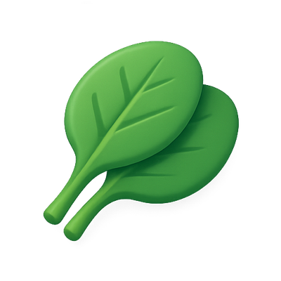 Stylized Green Leaf Graphic for Eco-Friendly Themes