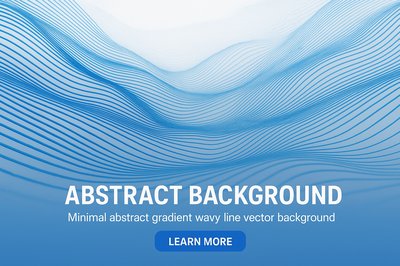 Minimal Abstract Gradient Wavy Line Background Design