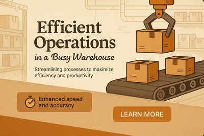Bohemian Style Warehouse Operations Slide Design