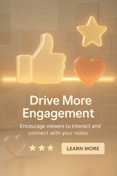Engagement Promotion Graphic with 3D Icons