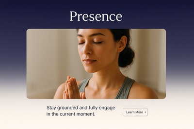 Stylish Web Page Design for Mindfulness Theme