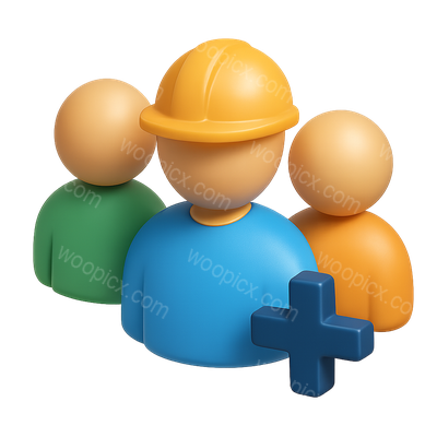 Three-Dimensional Hard Hat Icon Representation