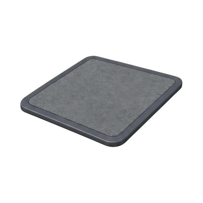 soft felt desk pad in use
