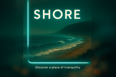 Neon Foggy Shore - A Tranquil Escape