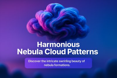 Harmonious Nebula Cloud Patterns in Striking Visuals