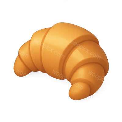 Digital Illustration of a Croissant