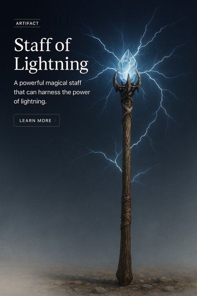 Staff of Lightning: Harness the Power of Magic