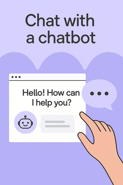 Illustrative Graphic of Chatbot Interaction