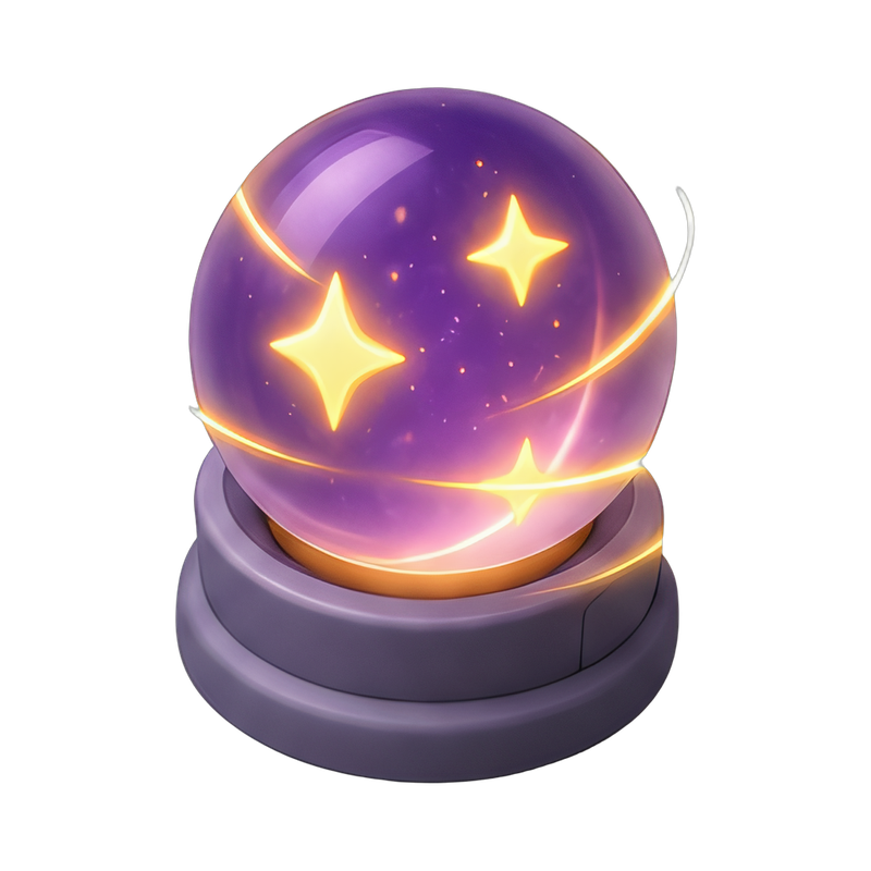 glowing orb in dark space