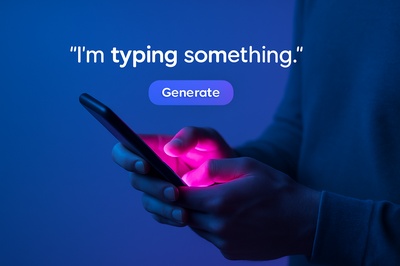 Neon Tech Glow: Vibrant Phone Interaction in Dim Light