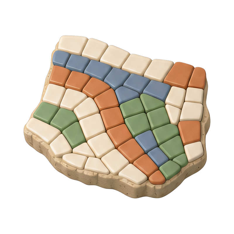 colorful mosaic tile fragment