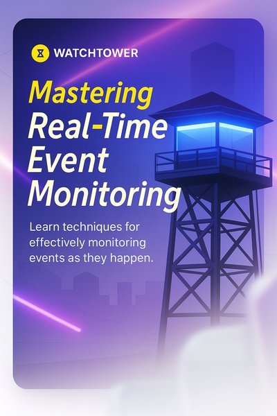 Vibrant Neon Carousel Design for Event Monitoring