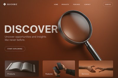 Landing Page Design for Shanghai Ballet with Magnifying Glass
