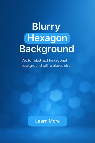 Blurry Hexagonal Background for Design Use