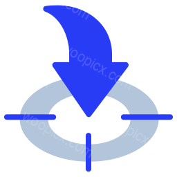 download arrow target