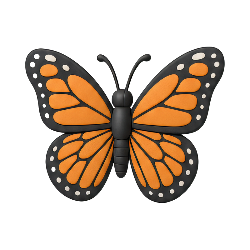vibrant monarch butterfly close-up