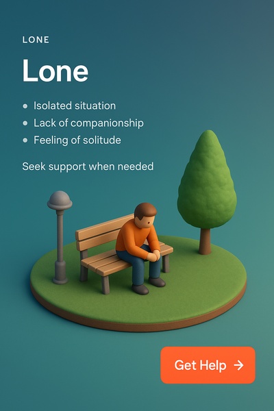 Realistic Miniature Scene of Solitude and Support