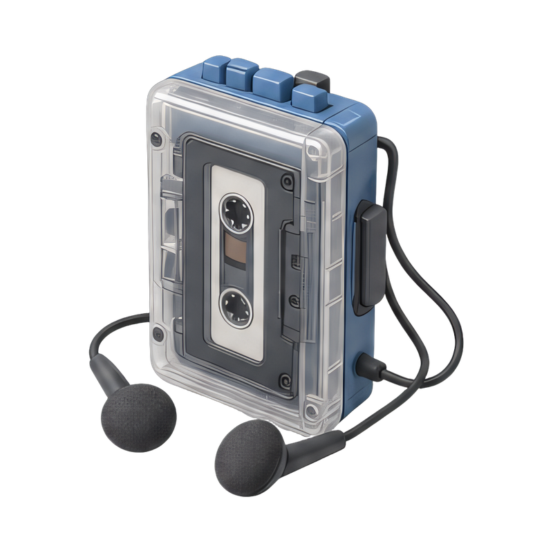 clear cassette walkman