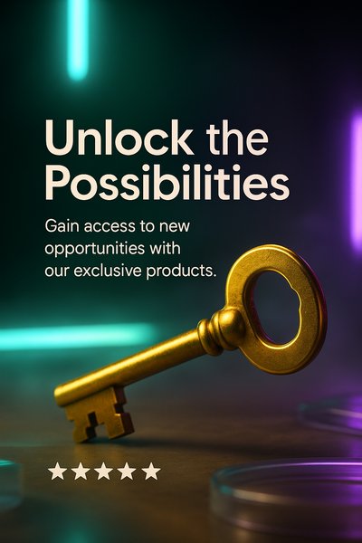 Neon-Themed Advertising Carousel Slide Design