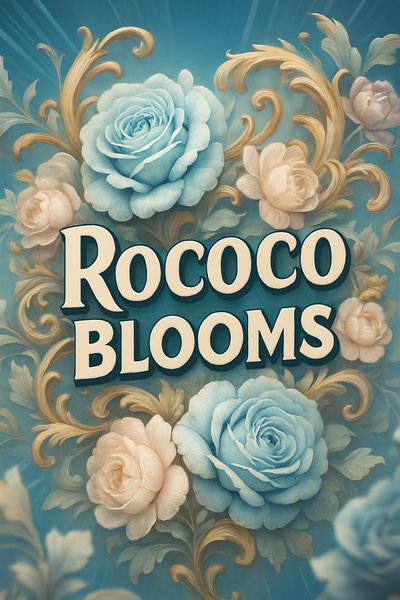 Rococo Blooms: A Dreamy Floral Fantasy