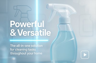 Promotional Cleaning Product Bottle with Modern Design