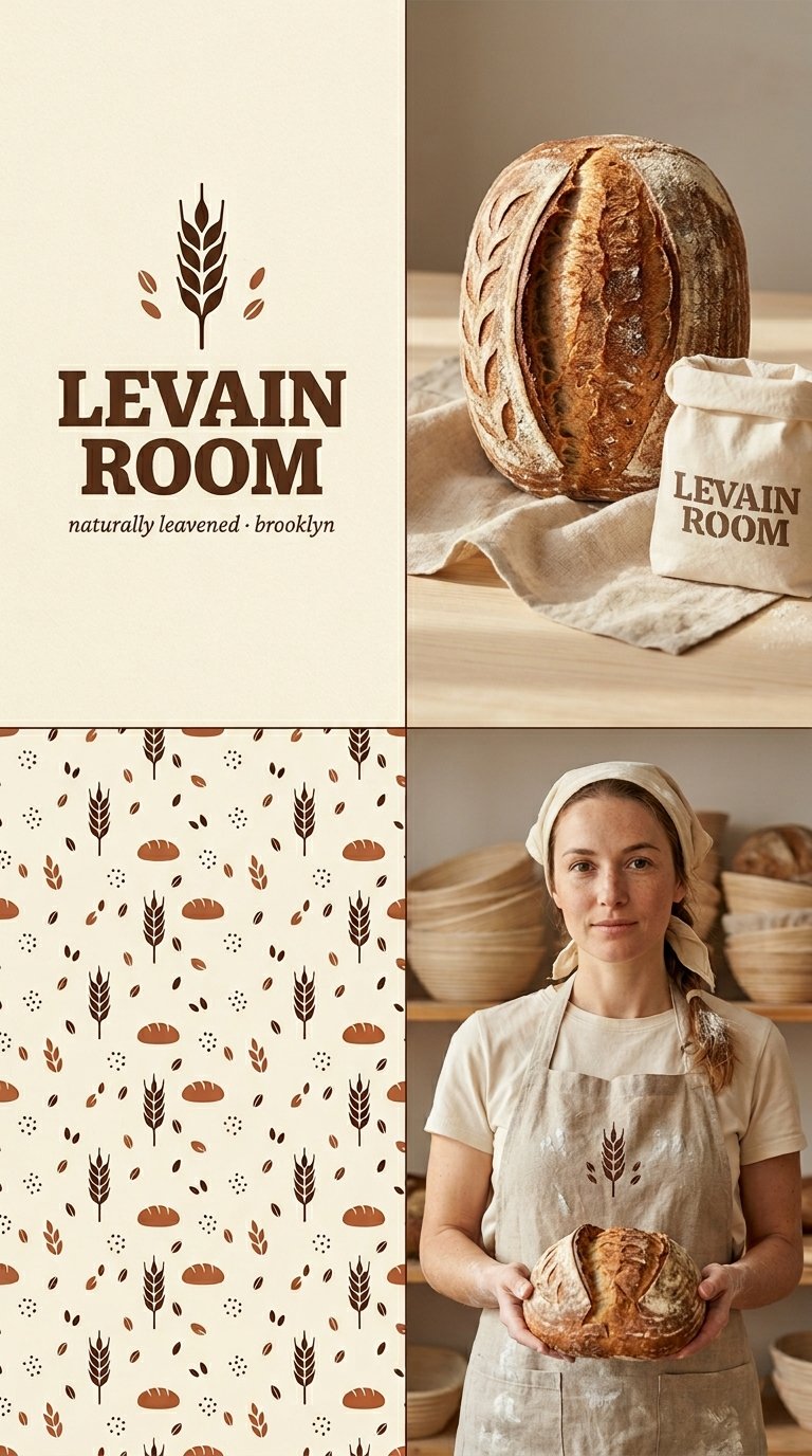 Sourdough brand identity layout